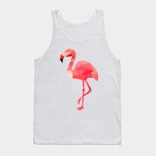 Pink geometric flamingo Tank Top